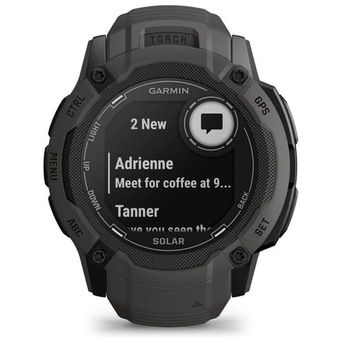 Garmin Instinct 2X Solar 50mm GPS Outdoor Sport Salute Notifiche Graphite