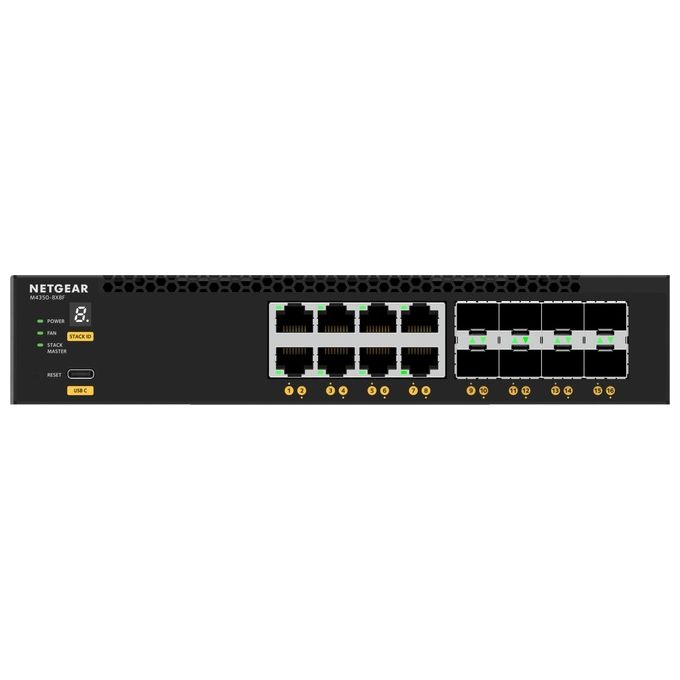 Netgear M4350-8X8F Gestito L3 10G Ethernet 100-1000-10000 1U Nero