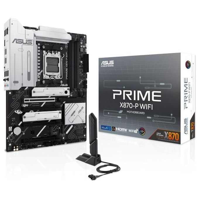 ASUS Prime X870-P WIFI AMD X870 Presa di Corrente AM5 ATX