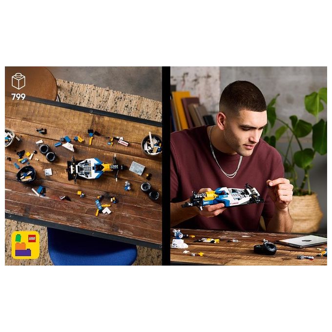 LEGO Icons Williams Racing FW14B e Nigel Mansell - Modellino di Auto F1 da Costruire con Minifigure del Pilota da Collezione, Trofeo e Supporto da Esposizione, Idea Regalo Adulti, Uomo o Donna 10353