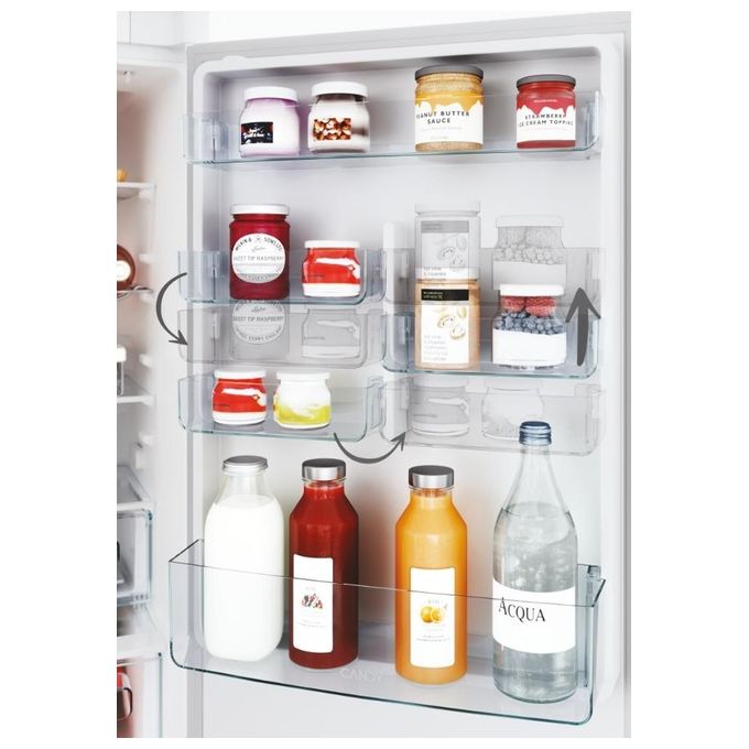 Candy Fresco CBL3518EVW Frigorifero da incasso Combinato Capacita' 263 Litri Classe Energetica E Statico Candy In-Tech Air Plus + 177,2 cm Bianco