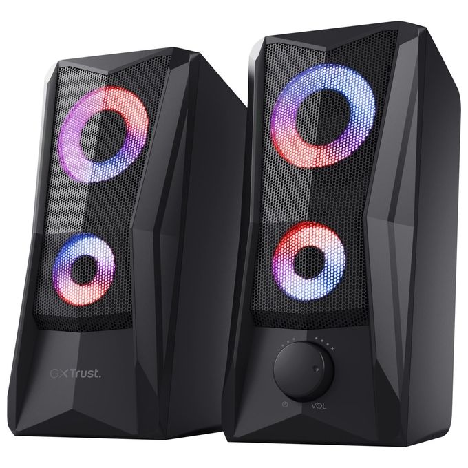 Trust GXT 606 JAVV Casse PC Gaming 2.0 Nero Cablato 12W