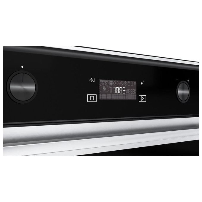 Whirlpool W7 OM5 4 H Forno Elettrico Multifunzione da Incasso Autopulente Capacita' 73 Litri Classe energetica A+ Tecnologia Sesto Senso Ready2cook Cook4 Cook3 StarClean 8 Funzioni 60 cm Acciaio Inox