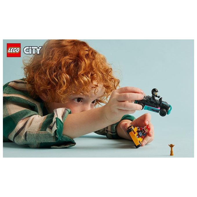 LEGO City 60400 Go-Kart e Piloti 60400-LEGO Modellini da Costruire di Mini Go Kart da Corsa Veicoli Giocattolo per Bambini di 5+ Anni