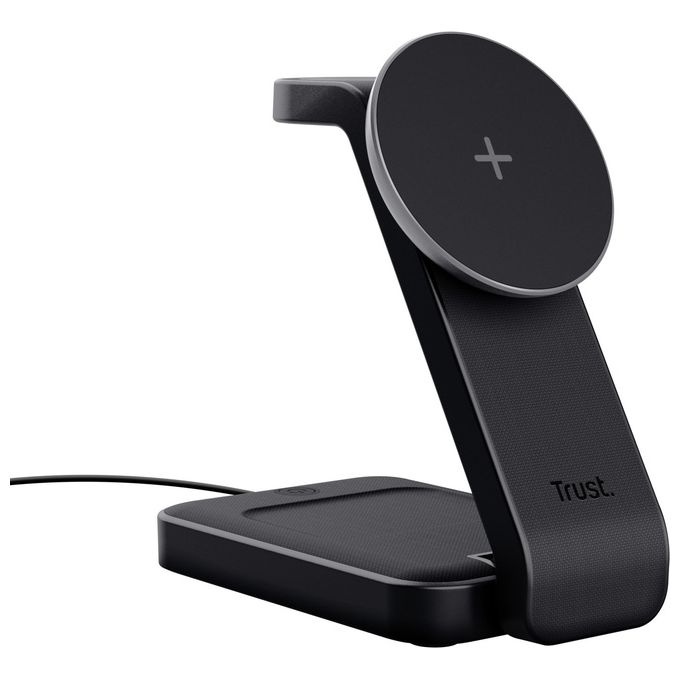 Trust Viro Nero Usb Carica Wireless per Auricolare-Smartphone e Orologio Intelligente