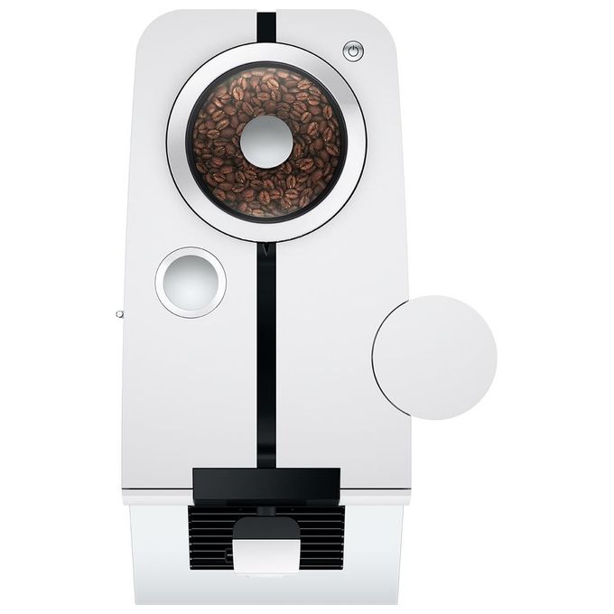 JURA ENA 8 Full Nordic White - Macchina da caffe' automatica, 1,1 L, 15 bar, 1450 W, 15 specialita', macinacaffe' Aroma G3, display TFT, sistema cappuccino, Bianco