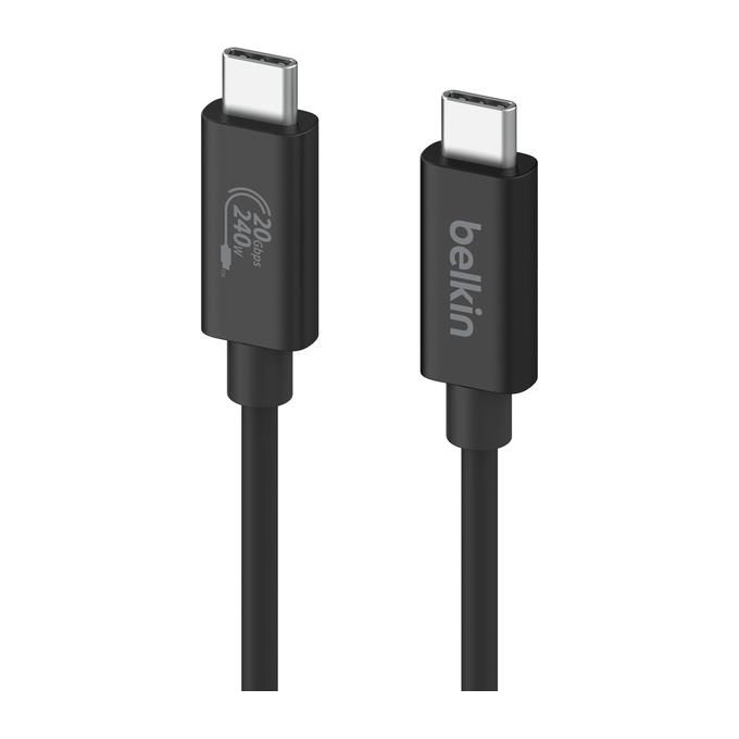 Belkin Connect Cavo USB4 Cavo di Alimentazione da 2 Metri Cavo USB-C-USB-C con Power Delivery da 240W