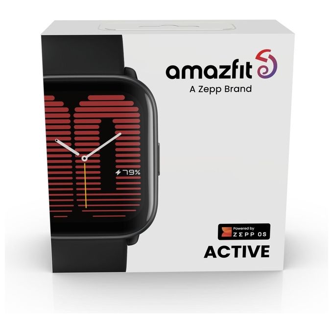 Amazfit Active 1.75'' Amoled GPS Sport Salute Chiamate Notifiche Nero