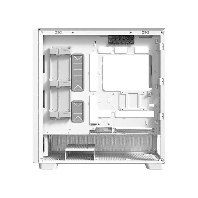 Antec Flux Wood White 5 Ventole Pwm Incluse Pannello Frontale ad Alto Flusso d'aria con Legno di Betulla Type-C Radiatore da 420mm e Supporto per Scheda Madre con Connessione Posteriore