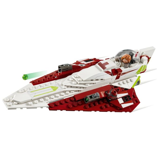 LEGO Star Wars 75333 Jedi Starfighter di Obi-Wan Kenobi, Set l'Attacco dei Cloni con Droide e Minifigure Taun We, Spada Laser