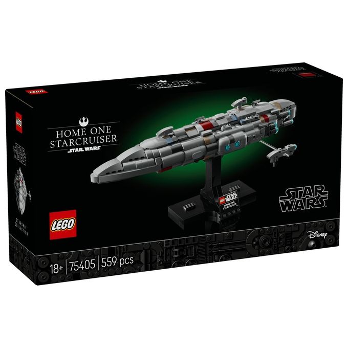 LEGO Star Wars 75405 - Home One Starcruiser, Set da Costruzione con Sala Comando, Hangar e Minifigure, Eta' 10+