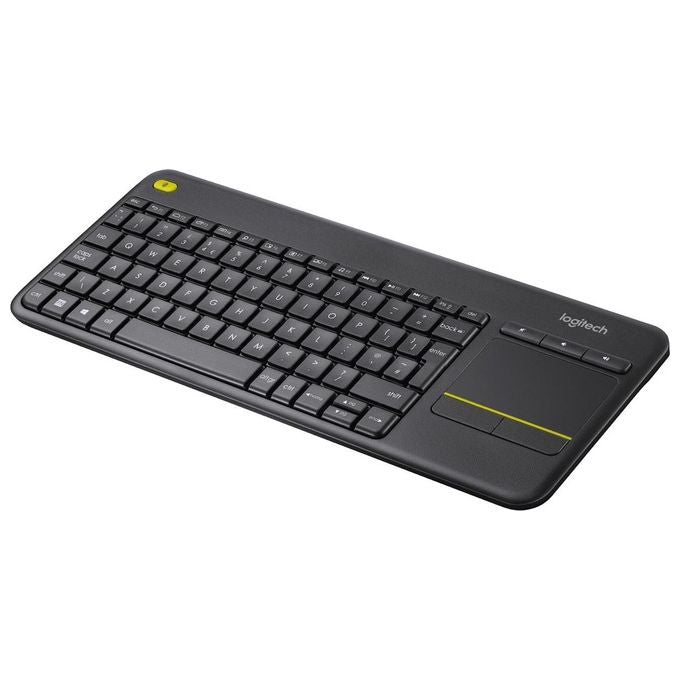 Logitech Wireless Touch Keyboard K400 Plus Tastiera senza Fili 2.4 GHz QWERTY Spagnola Nero