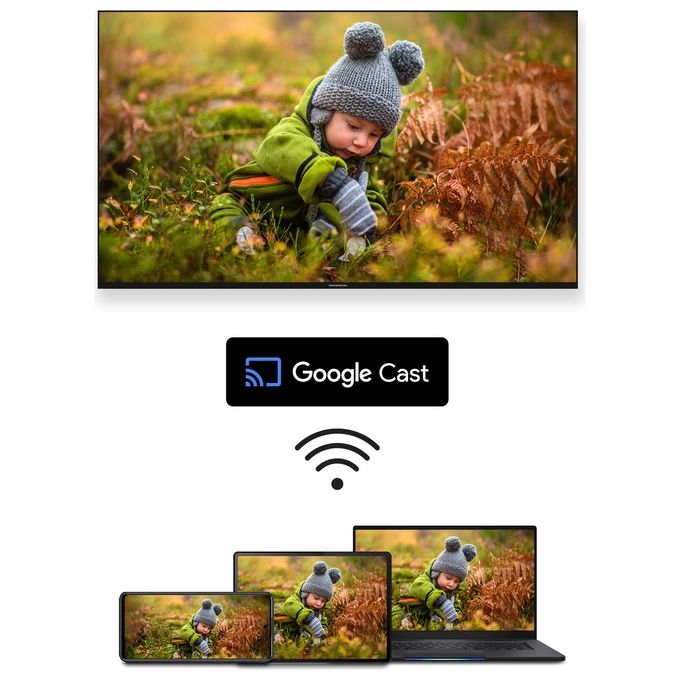 Thomson 50QG5C14 Tv QLed 50'' Smart Google Central Stand