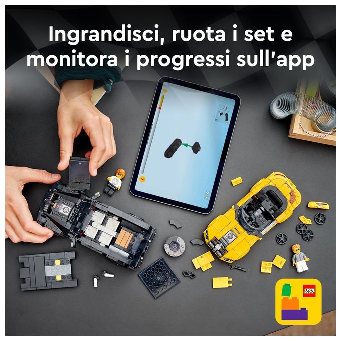 LEGO Speed Champions Mercedes-AMG G 63 e Mercedes-AMG SL 63 Macchine Giocattolo da Costruire 2 Modellini di Auto per Bambini e Bambine da 10 Anni con Minifigure di Piloti Regalo di Compleanno 76924
