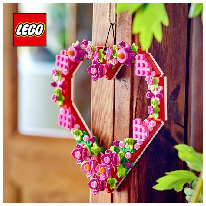 LEGO Creator 40638 Cuore Ornamento, Gioco da Costruire per Bambini 9+, Decorazione per Casa, Idea Regalo per Festa della Mamma