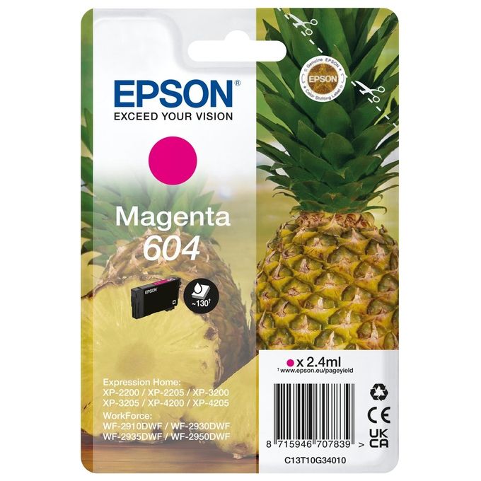 Epson Cartuccia d'Inchiostro Magenta 604