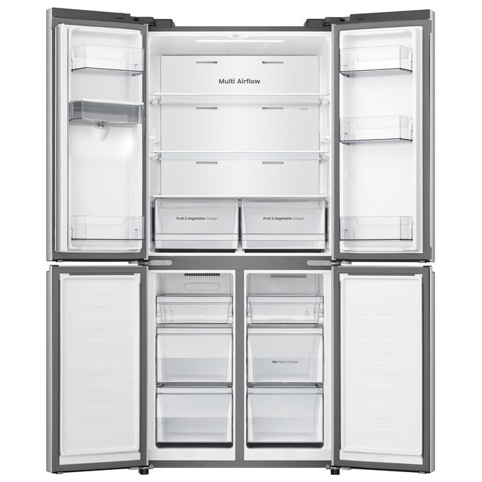 Hisense RQ5P470SMIE – Frigorifero Americano Side by Side 483 L, Classe E, Total No Frost,  Inox