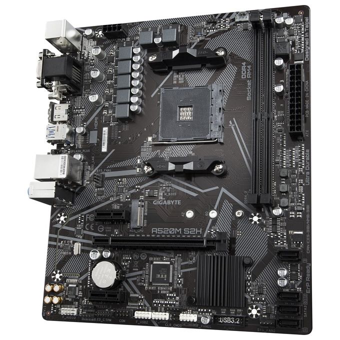 Gigabyte A520M S2H Scheda Madre Presa AM4 micro ATX