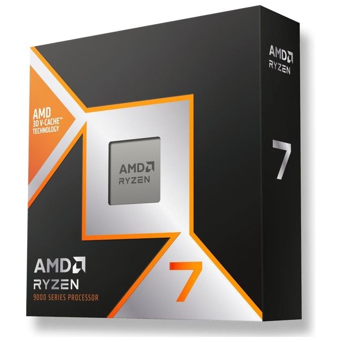 AMD RYZEN 7 9800X3D 8 Core - 16 Thread sbloccati Architettura Zen 5 104 MB di Cache TDP 120W Fino a 5.2 GHz di Frequenza Boost Socket AM5 Dissipatore Non Incluso - Yeppon