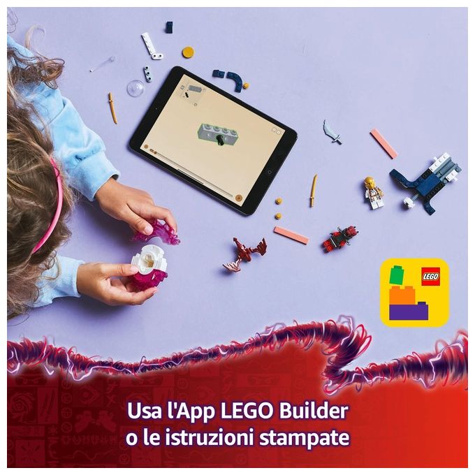 LEGO Spinner del Drago Spinjitzu di Sora 71824 Ninjago Giocattolo Avventura Creativa