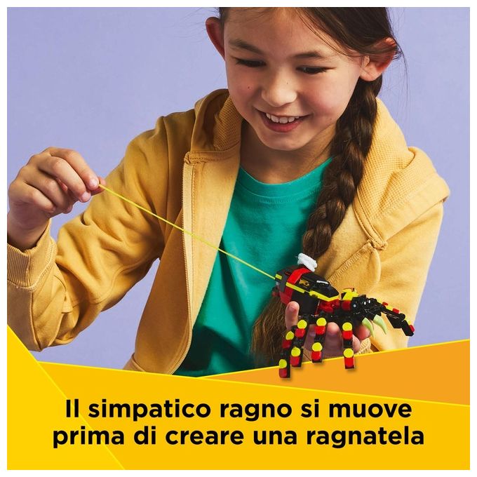 LEGO Set Animali Selvatici 31159 Ragno Trasformista Creator 3 in 1 Modellismo Creativo e Divertente per Appassionati di Costruzioni