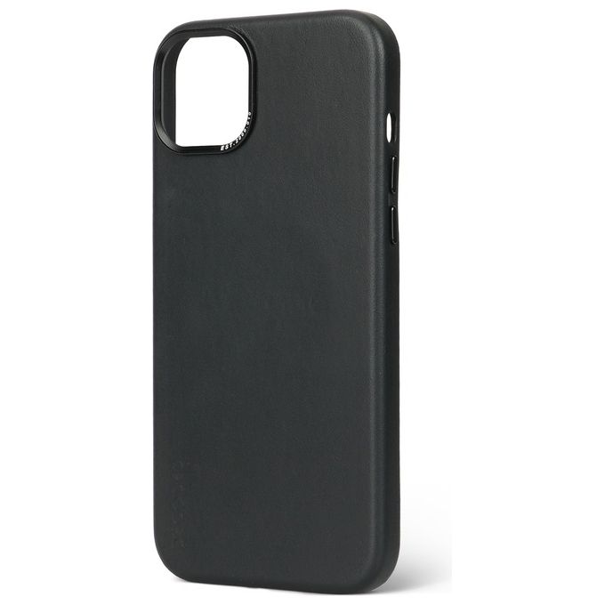 Decoded cover posteriore pelle per iPhone 15 Plus nero