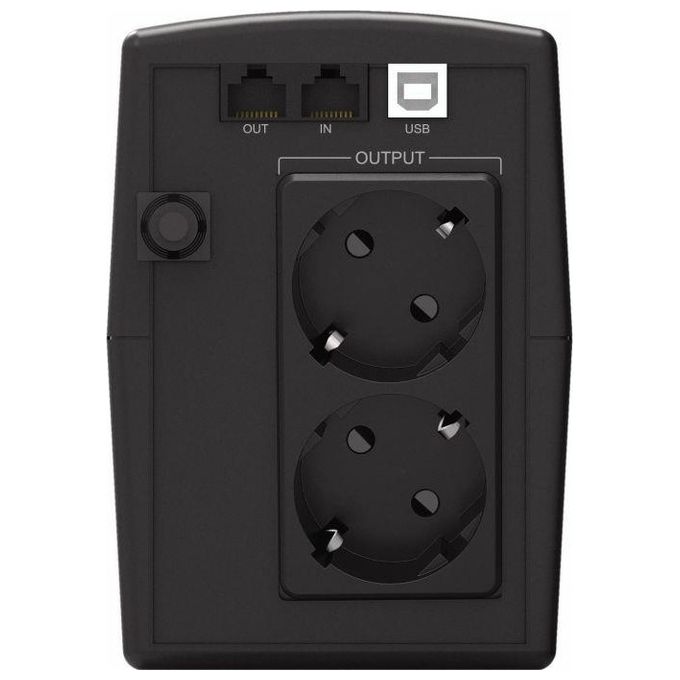 Conceptronic ZEUS07ES Gruppo di Continuita' Ups a Linea Interattiva 1 Kva 600W 2 Prese Ac
