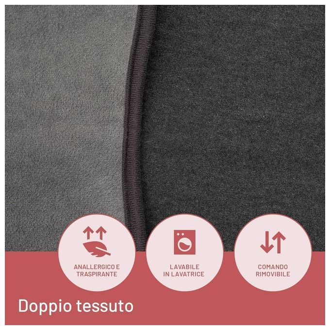 Imetec Termoforo Lombare Intellisense Lumbar Tecnologia Intellisense 5 Temperature Lavabile