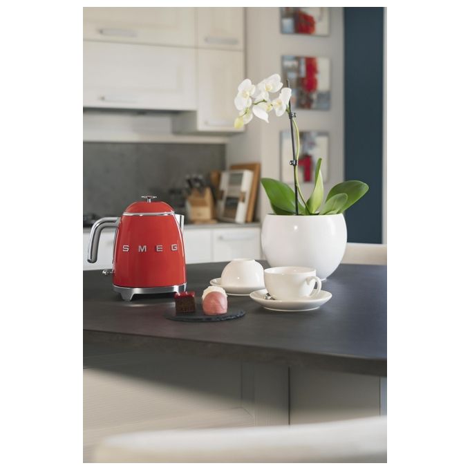 Smeg KLF05RDEU Bollitore 0.8 Litri Stile Rosso 50's Style