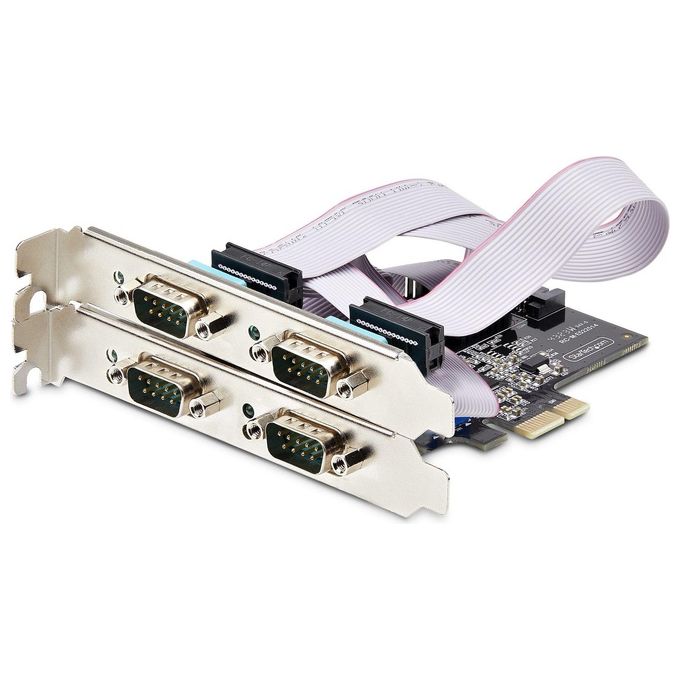StarTech.com Scheda Seriale PCIe a 4 Porte Protezione ESD di Livello 4