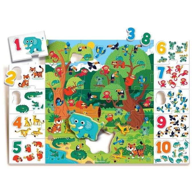 Clementoni Sapientino Il Puzzle Gigante dei Numeri