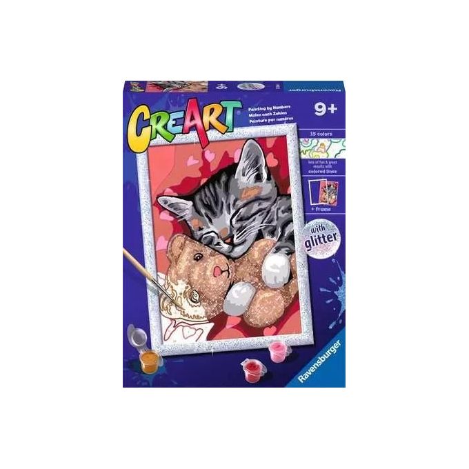 Ravensburger Gioco Creativo Creart Gattino e il suo Orsetto