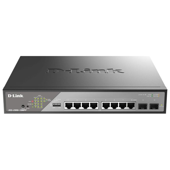 D-link Dss-200g Series 10port Gigabit Surveillance Poe Switch