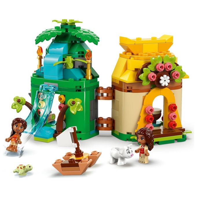 LEGO Set Disney Moana Divertimento sull'Isola di Vaiana 43260 Blocchi Creativi per Bambini e Appassionati di Costruzioni