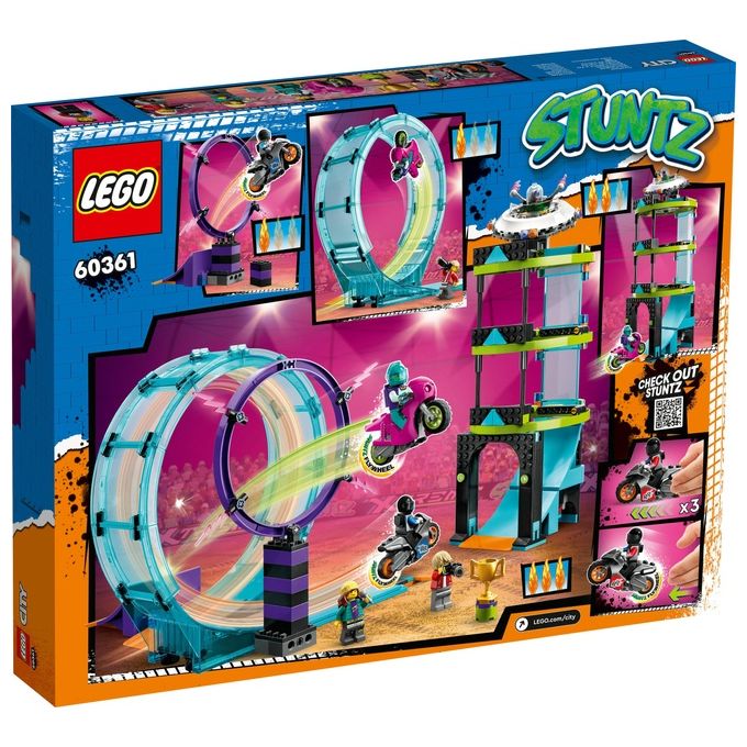 LEGO 60361 City Stuntz Set da Costruzione 385 pezzi per Bambini 7+ anni colore Multicolore