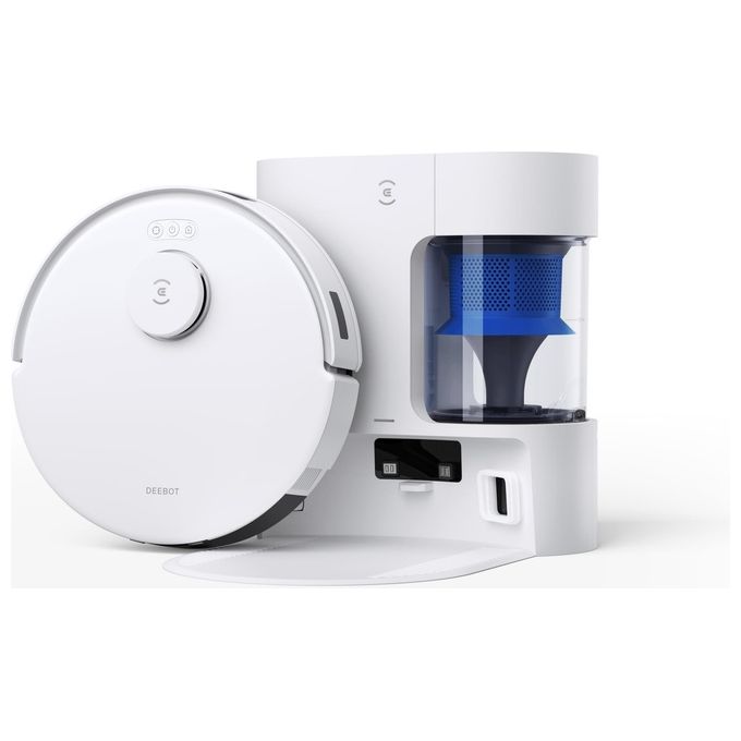 Ecovacs Deebot N20 Pro Plus Robot Aspirapolvere e Lavapavimenti Tecnologia PureCyclone ZeroTangle OZMO Pro 2.0 Bianco