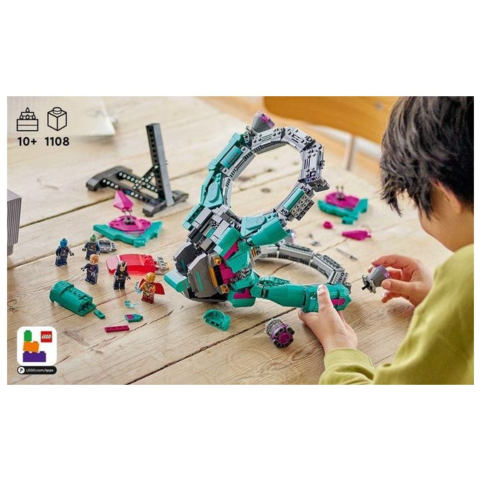 LEGO 76255 L’Astronave dei Nuovi Guardiani Set da Costruzione 1108 pezzi colore Multicolore