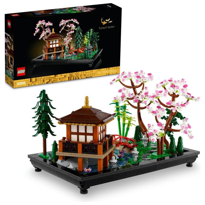 LEGO Icons 10315 Il Giardino Tranquillo, Kit Giardino Botanico Zen per Adulti con Fiori di Loto, Regalo per Donna e Uomo