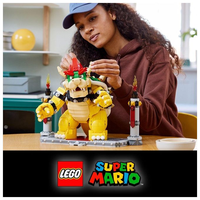 LEGO Super Mario 71411 Il Potente Bowser, Kit di Costruzioni per Adulti, Idee Regalo, Personaggio Snodabile 3D da Collezione