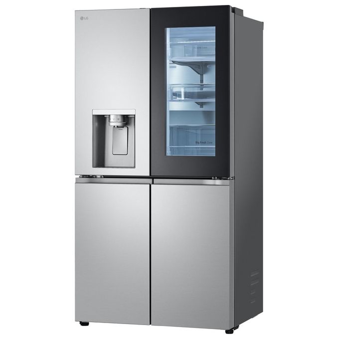 Lg GMG960MBJE InstaView Frigorifero Americano Side by Side Capacita' 638 Litri Classe energetica E Raffreddamento No Frost colore Argento