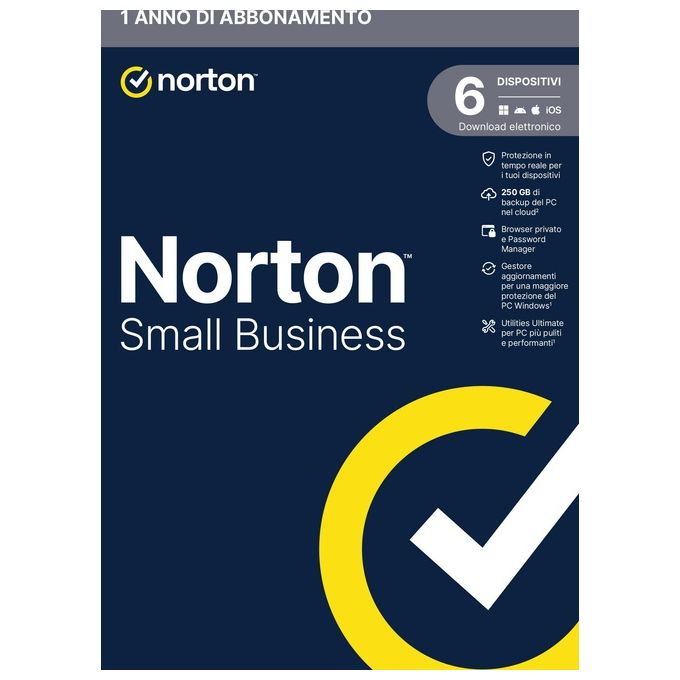 Norton Small Business 250Gb IT 1 User 6 Device 12 Mesi Box