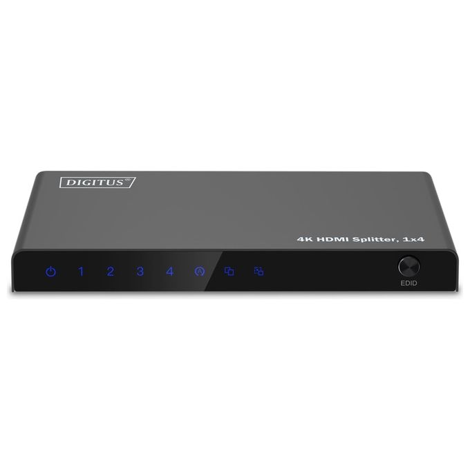 Digitus Splitter Hdmi 1x4 4k-60hz Hdcp 2.2 Edid Control