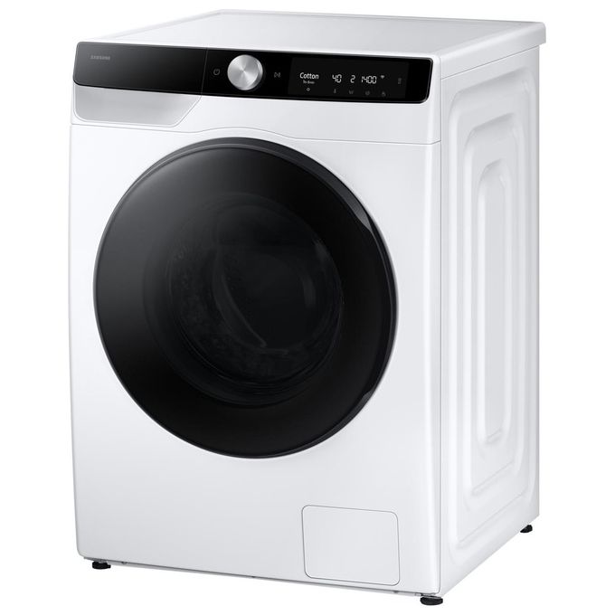 Samsung WD11DG6B85BKU3 - Lavasciuga a carica frontale 11-6 kg, 1400 rpm, Classe A (lavaggio) - D (lavaggio + asciugatura), AI Control, Ecodosatore, Vapore Igienizzante, Wi-Fi, (85x60x60 cm), Bianco