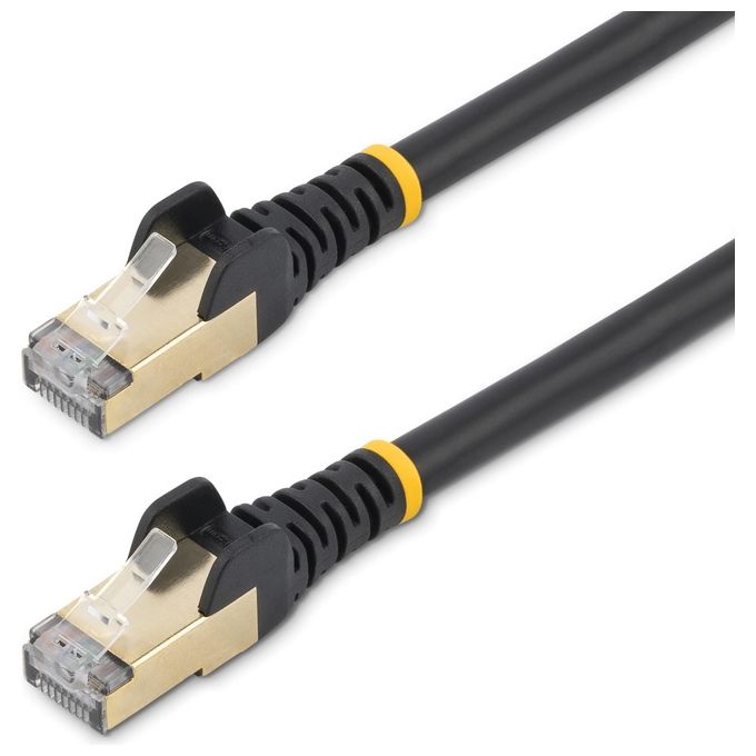 Startech.com Cavo Patch Cat6a da 1,5mt Schermato Stp Filo di Rame Connettore Antistrappo Nero