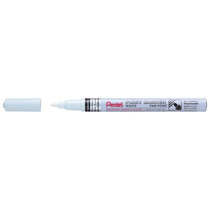 Pentel Confezione 12 Marcatori Paint Marker Bianco 2.9mm