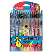 Maped Color Peps Monster Confezione 27 Pezzi 12 Pennarelli e 15 Pastelli