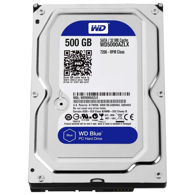 Western Digital Hdd 3,5'' 500Gb Blue Sata 3