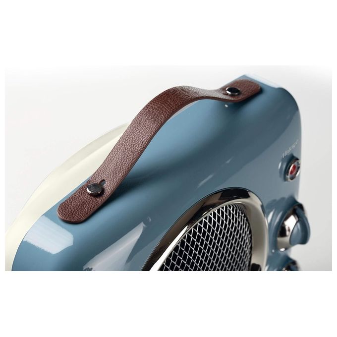 Ariete 0808-05 – Termoventilatore da tavolo-da pavimento, potenza 1000 W-2000 W, 2 livelli calore, termostato regolabile, funzione ventilazione, colore celeste (Vintage)