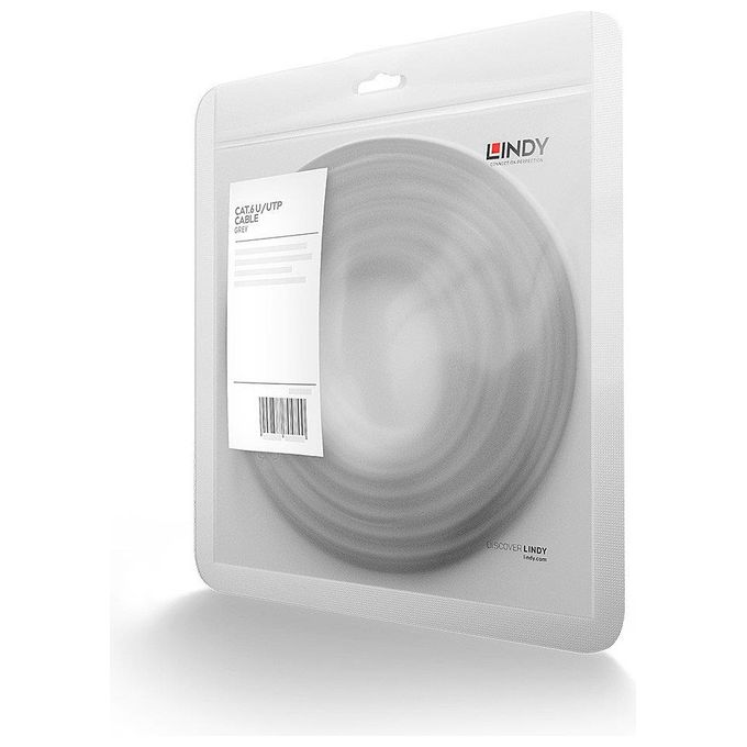 Lindy Cavo di Rete Cat.6 U-Utp 03mt Grigio