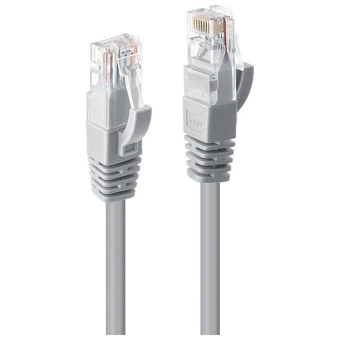 Lindy Cavo di Rete Cat.6 U-Utp 03mt Grigio